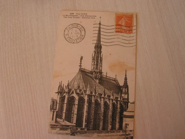 carte  postale  paris la st chapelle      ( ref46 OP )