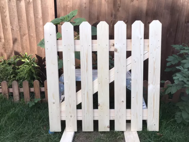 Garden Picket Gate-Wooden Bespoke Gate - Garden Timber Door -3ft x 3ft