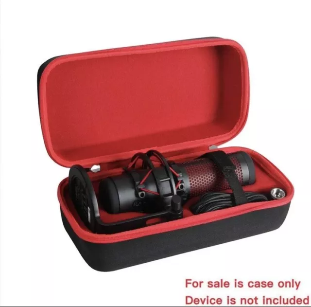 Hard Shell Travel Case for HyperX HX-MICQC-BK QuadCast Microphone