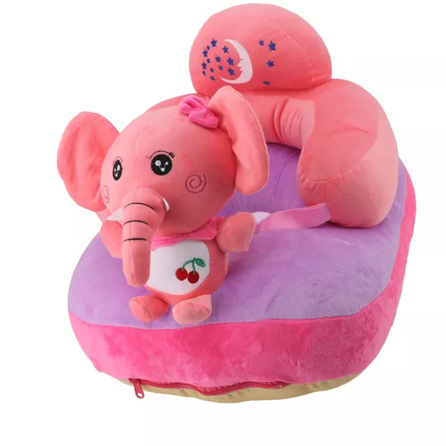 Plush Cartoon Baby Support Adjustable Children Learn Sitting Elephant