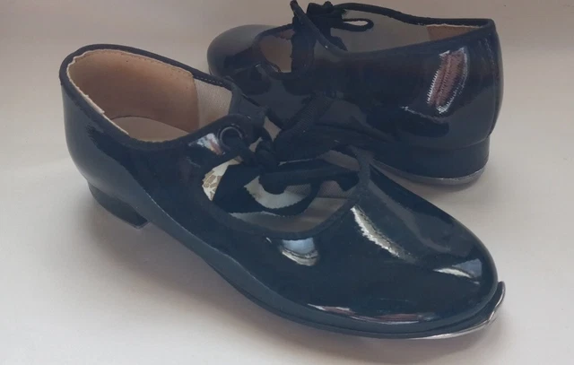 Kinney DANCE TAP Little Girls 6y Shoes Black Strap Tap Shoes
