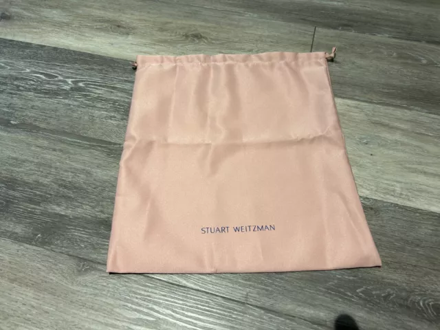 Stuart Weitzman Dust Bag For Purse Shoes Boots PINK Drawstring EUC