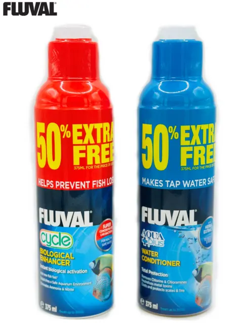Fluval Aquaplus & Cycle 250Ml 50% Extra Free 375Ml Biological Water Conditioner