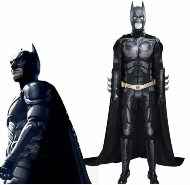 Costume Batman cosplay professionale completo per adulti con stivali dark night