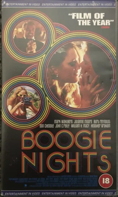 VHS Video ~ Boogie Nights ~ Mark Wahlberg 18 cert