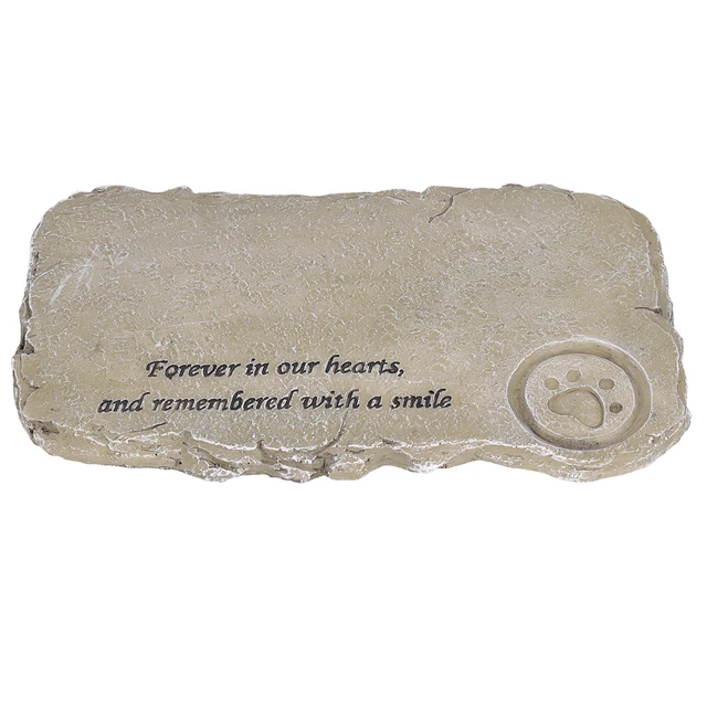 Pet Memorial Tombstone Weatherproof Resin Pet Memorial Garden Stone✿