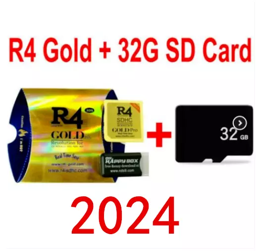 R4i Gold Pro Für DS / 3DS / 2DS Revolution Cartridge mit USB-Adapter+ 32G Karte