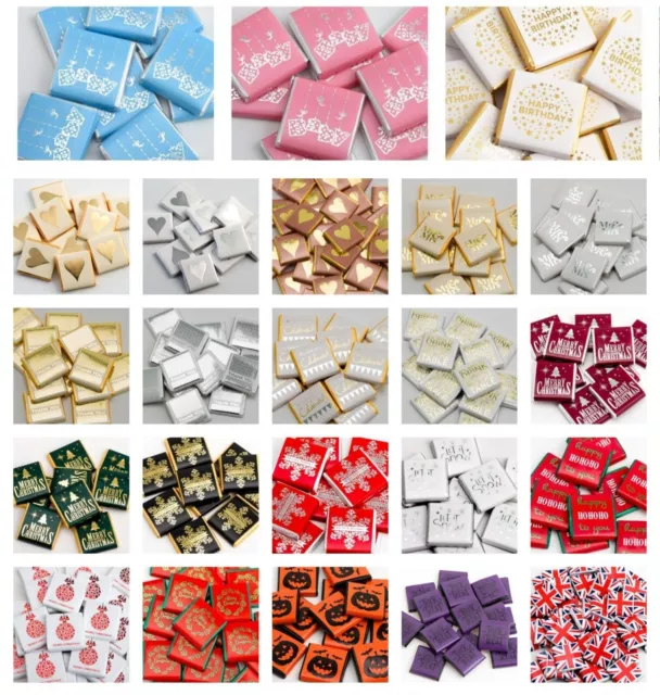 Chocolate Favours - Neapolitan Squares - Wedding Party Baby Shower Halloween