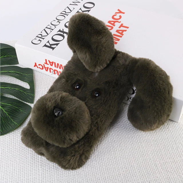 Coque pour téléphone à motifs en peluche douce Mignon hiver de mode Garder 10