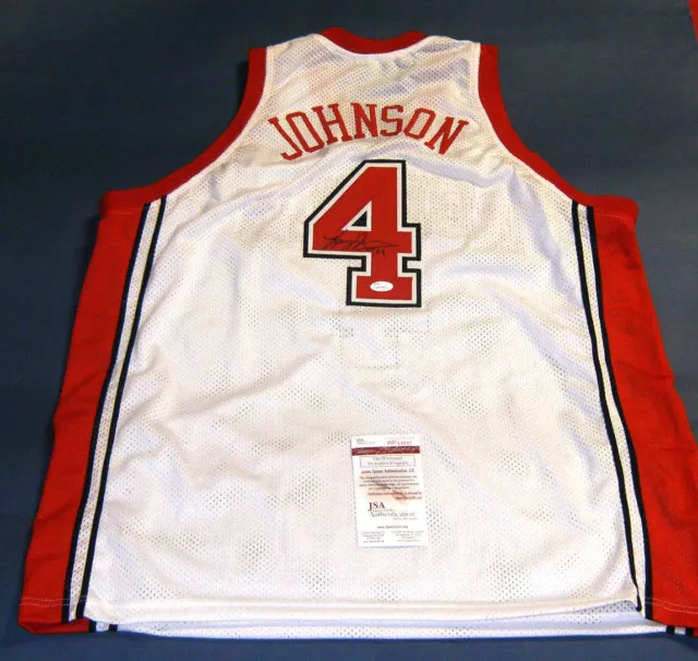 Larry Johnson Autographed Unlv Runnin Rebels W Jersey Jsa