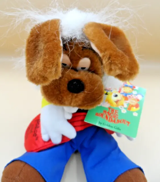 The Magic Roundabout DYLAN Vintage 1993 Golden Gifts Plush Toy 7" with Tags 2