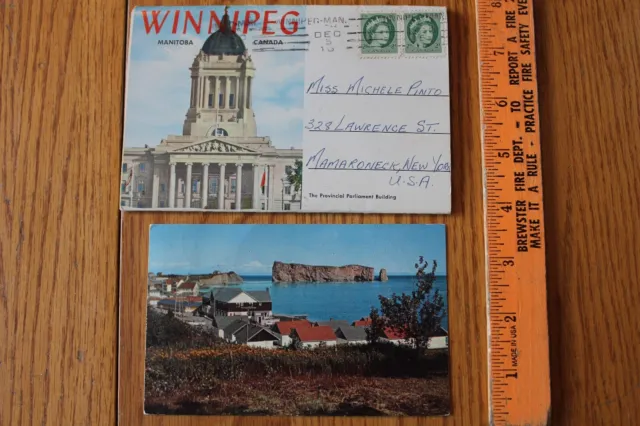 1950s Greetings from Winnipeg Manitoba Canada Folding picture book and postcard