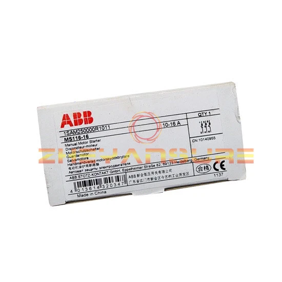 1 pz nuovo avviamento motore manuale ABB MS116-16 10-16A 1SAM250000R1011