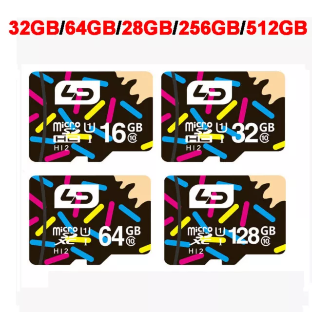 LD 32GB 64GB 128GB 256GB 512GB micro SD Karte Class 10 80MB/s Speicherkarte DE