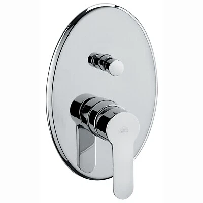 Miscelatore Monoc. Incasso Doccia Con Deviatore Linea Blu - Cromo