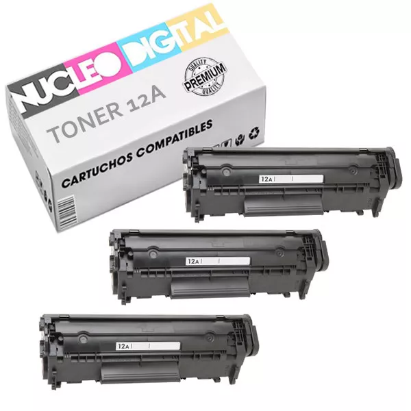 Toner compatible HP 12A LaserJet Q2612A para impresoras HP laserjet