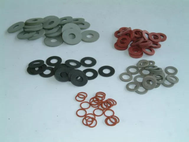 M6 Fibre Washers- Choose from 18 sizes, various quantities available