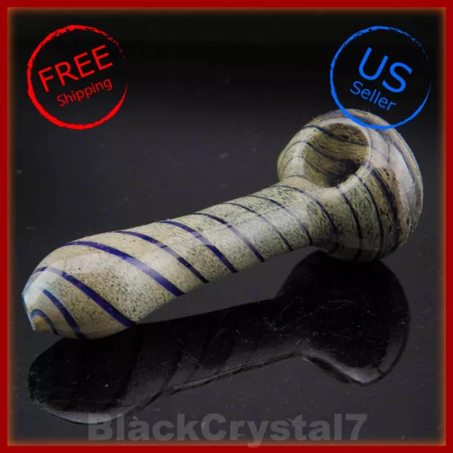 4.5" Handmade Dark Granite Swirl Chrono Sphere Tobacco Smoking Bowl Glass Pipes