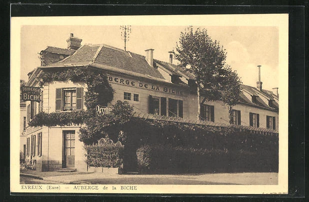 CPA Evreux, Auberge de la Biche, P. Peschet