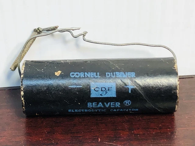 Condensatore Elettrolitico Assiale Cornell Dubilier 1000uF 25V – WBR1000-25, Grado Industriale, NOS