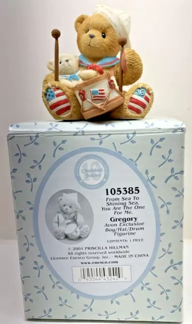 2001 Enesco - Avon Exclusive - Cherished Teddies - Gregory by Priscilla Hillman