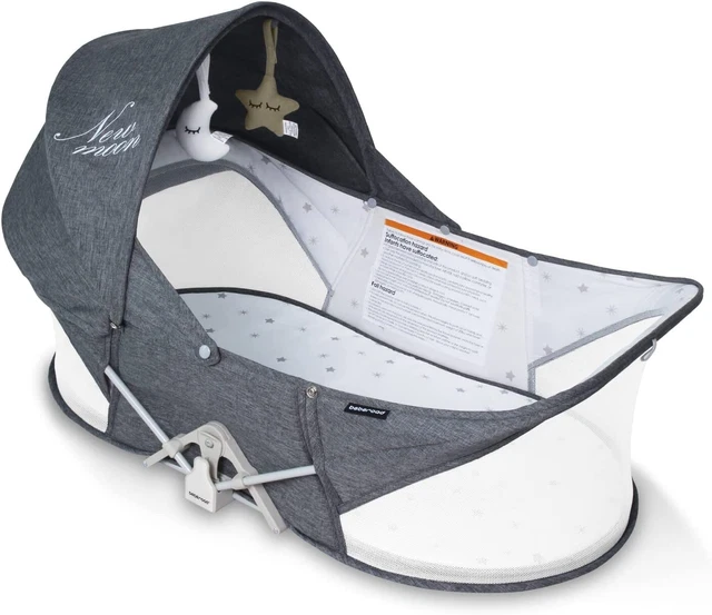 Moisés de viaje plegable para bebé, cuna portátil cama de viaje infantil con mosquitera