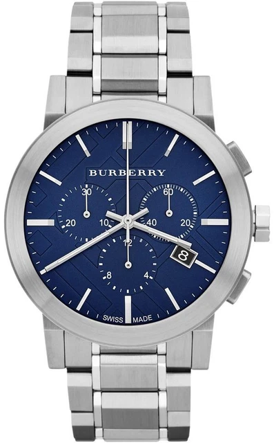 New in box Burberry Men's Swiss Chronograph Stainless Steel 42mm Bu9363 Watch New in box Burberry Men's Swiss Chronograph Stainless Steel 42mm Bu9363 Watch