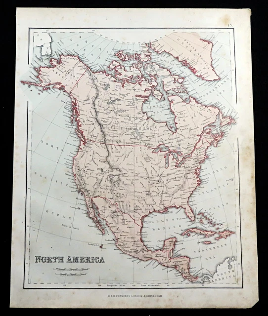MAP OF NORTH America United States - Map Of North America United States Canada Antique.webp