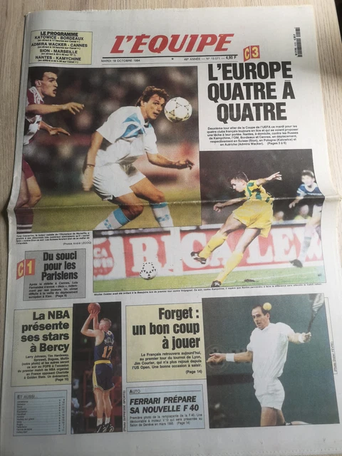L'OM Olympique de Marseille et la Coupe d'Europe Coupe UEFA Saison 2003/2004