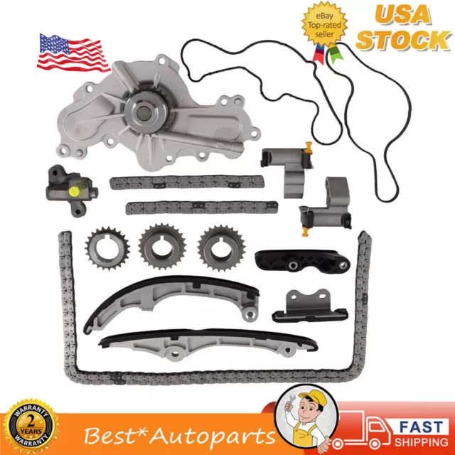 Timing Chain Kit Water Pump for 07-2010 Ford Edge Taurus Lincoln Mkz V6 3.5 3.7L