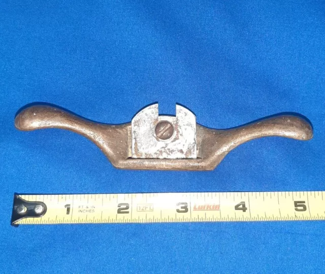 Vintage Small  Brass Spoke Shave Draw Knife Plane Detail Knife Woodworking Tool