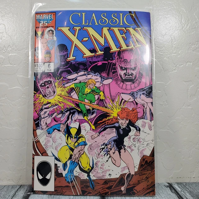 MARVEL COMICS CLASSIC X-Men #6 Vol. 1 1987 Wolverine Vintage Comic Book ...
