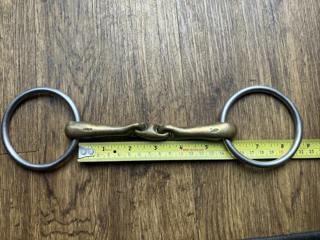Sprenger Max Control D-Ring Eggbutt Snaffle Bit – Double Jointed Lozenge (40717)