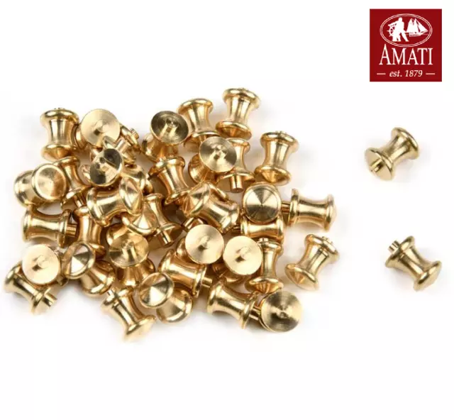 AMATI 4909/01 - BITTA OTTONE TIPO A 6mm - CONF. DA 10PZ