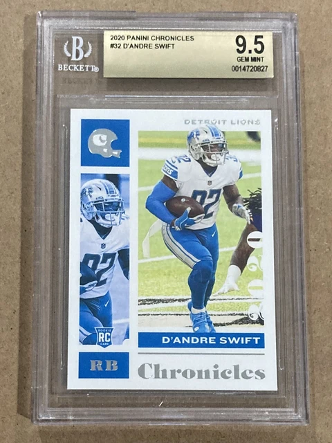 2020 Panini Chronicles #32 D’Andre Swift RC Rookie BGS 9.5 Gem Mint