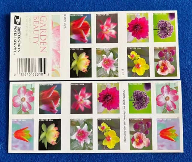 2021 USPS Forever Garden Beauty Stamps - Booklet of 20 - *MNH*