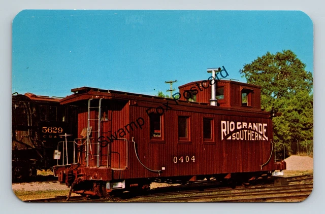 Postcard Colorado Railroad Museum Golden Rio Grande Southern Railroad Caboose