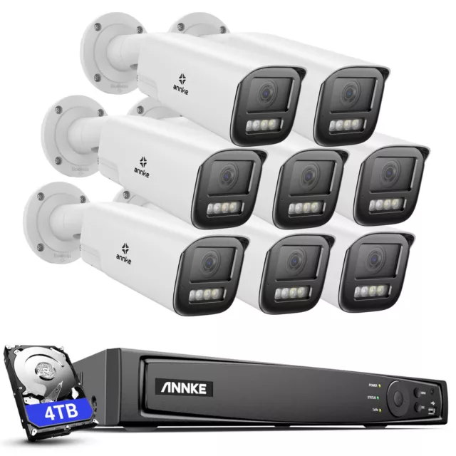 ANNKE 4K POE Überwachungskamera 4xOptischer Zoom 2-Wege-Audio Farbnacht 12MP NVR