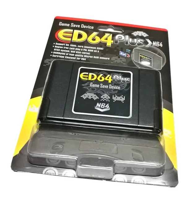 Game N64 Sd Card Adapter ED64 PLUS GAME Save Device PAL/NTSC