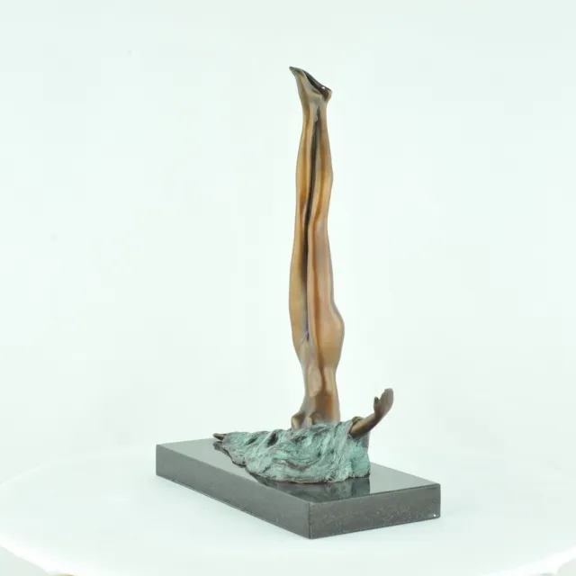 Estatua Bailarín Acróbata Sexy Moderno Estilo Art Deco Estilo Bronce sólido Firm 3