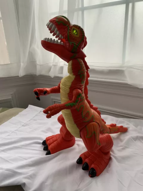 2005 Mattel  Fisher Price Mega T-Rex Imaginext Dinosaur 17 in.Tall  - No Sound.