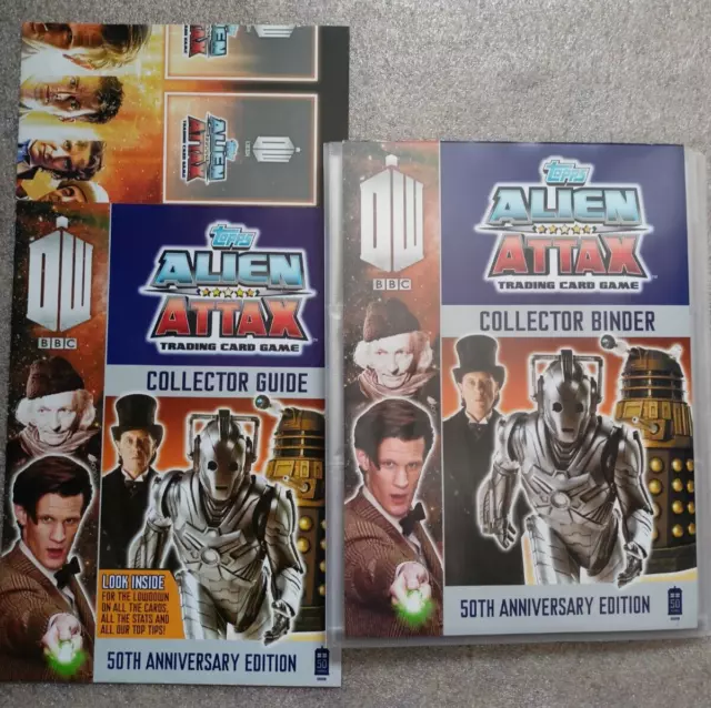 Doctor Who ALIEN ATTAX 50th Anniversary Complete Set in Album inc. LEs and Extra