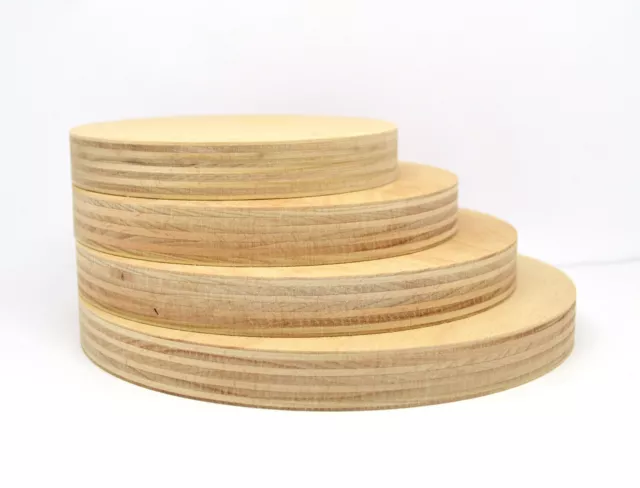 1x Holzscheibe Buche Multiplex 18 mm rund Tischplatte Schaukel Teller Holzrad