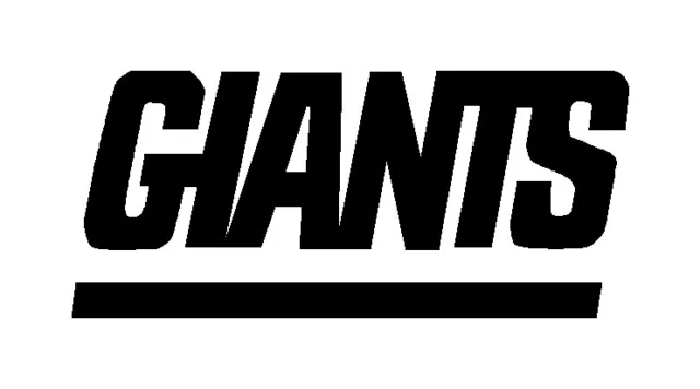 New York "Giants" vinyl Decal, adhesive graphic Sticker, for any flat surface
