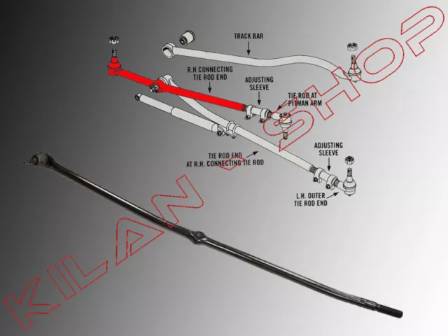 1 x Spurstangenkopf , Schubstange rechts für Dodge Ram 1500 2000-2001 4WD Allrad