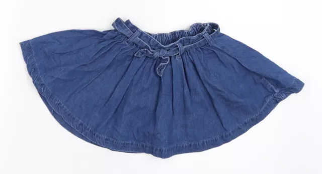 NEXT Girls Blue Cotton Skater Skirt Size 12-18 Months