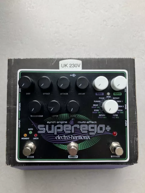 Electro Harmonix Superego + Synth Engine & Multi-Effekt-Pedal + EH Adapter