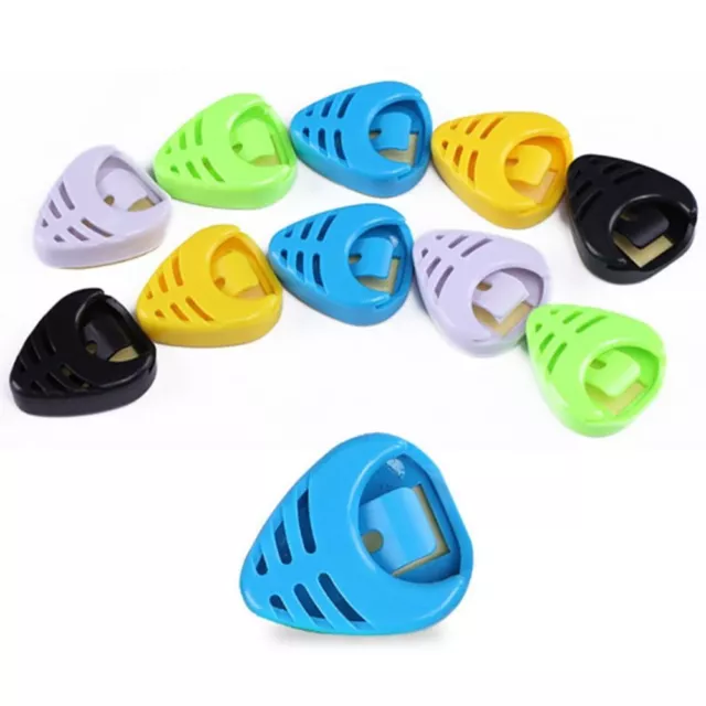 10PCS Adhesive Guitar Pick Holder Guitar Pick Box  Bass Acoustic Guitar