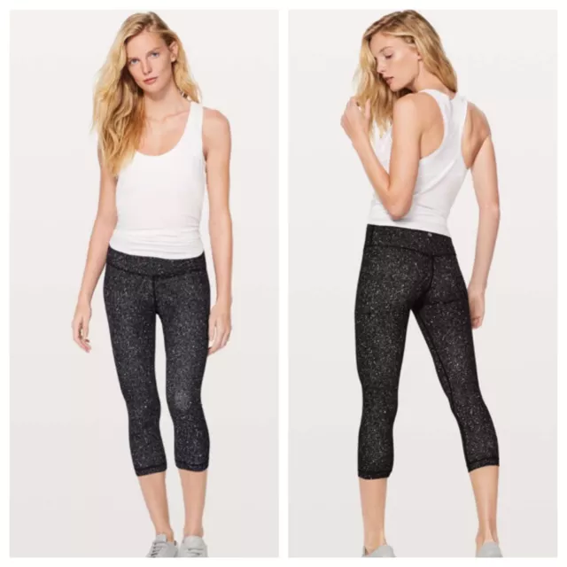 Lululemon luminesce splatter ice grey black hotsell