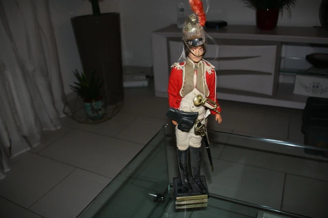 04F60 ANCIENNE POUPÉE SOLDAT EMPIRE C.D.C MOLLARD dragon trompette 9eme